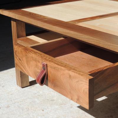 www.ateliercannelle.com, table basse frêne et noyer