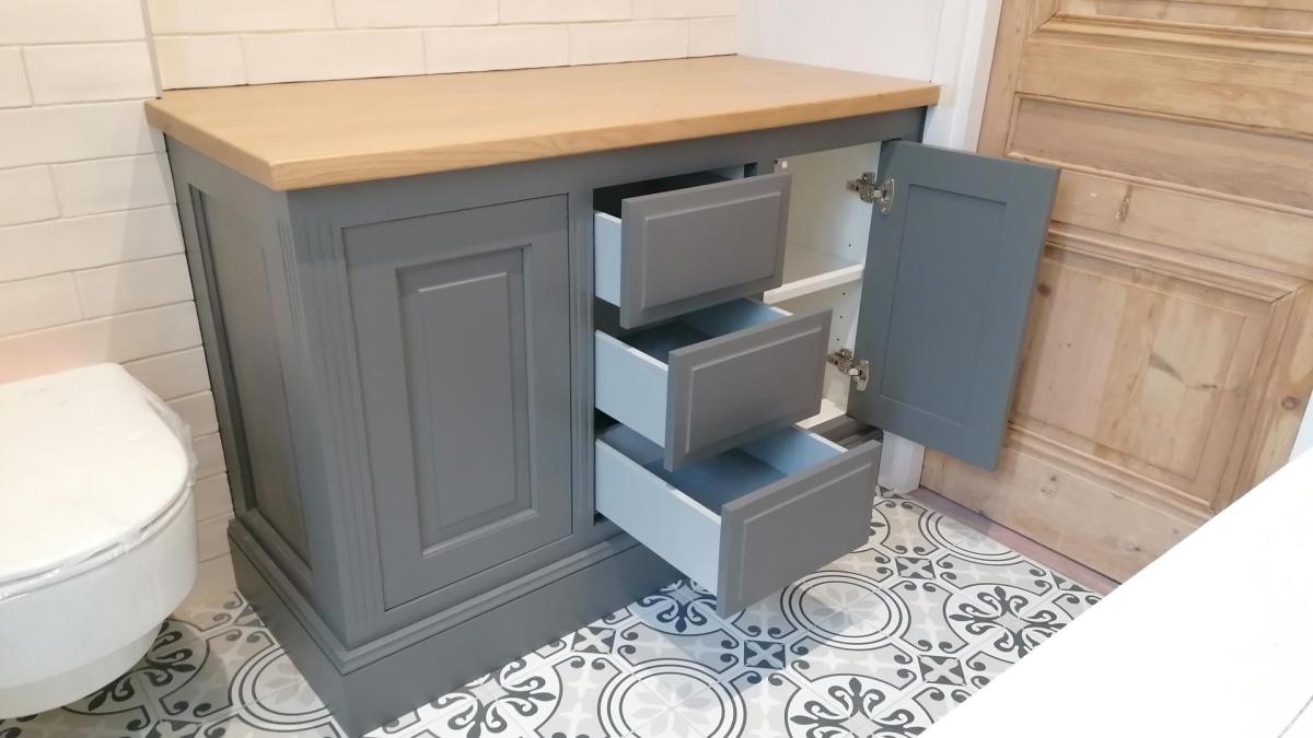 Meuble salle de bain atelier cannelle